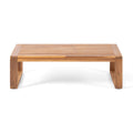 Paloma Seat Coffee Table Teak Beige Wood Waterproof Fabric