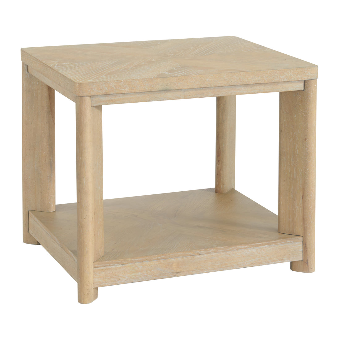 C Tan End Table Tan Solid Wood
