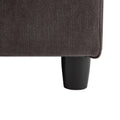 119.5'' 3 Seater Sofa With 2 Storage Unitsfor Living Room, Office, Apartment Gray Polyester 3 Seat