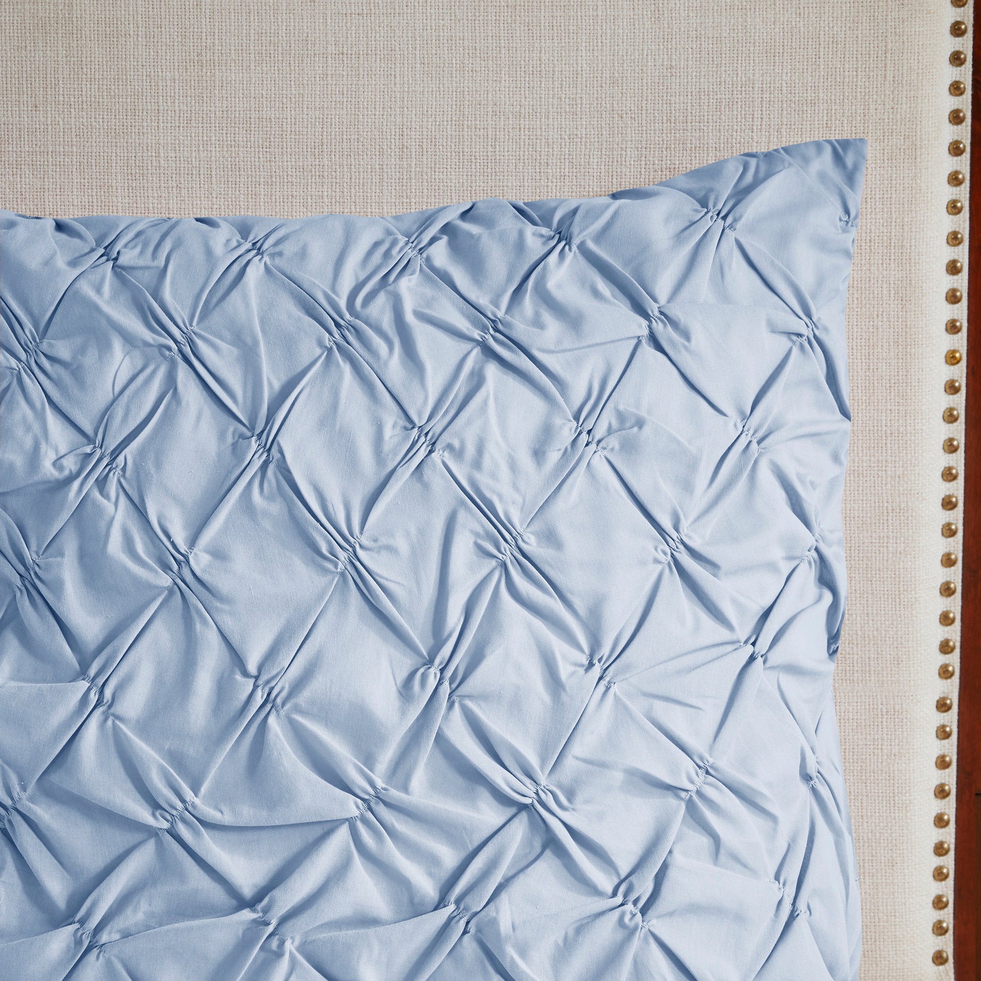 8 Piece Cotton Printed Comforter Set Blue King King Blue Polyester