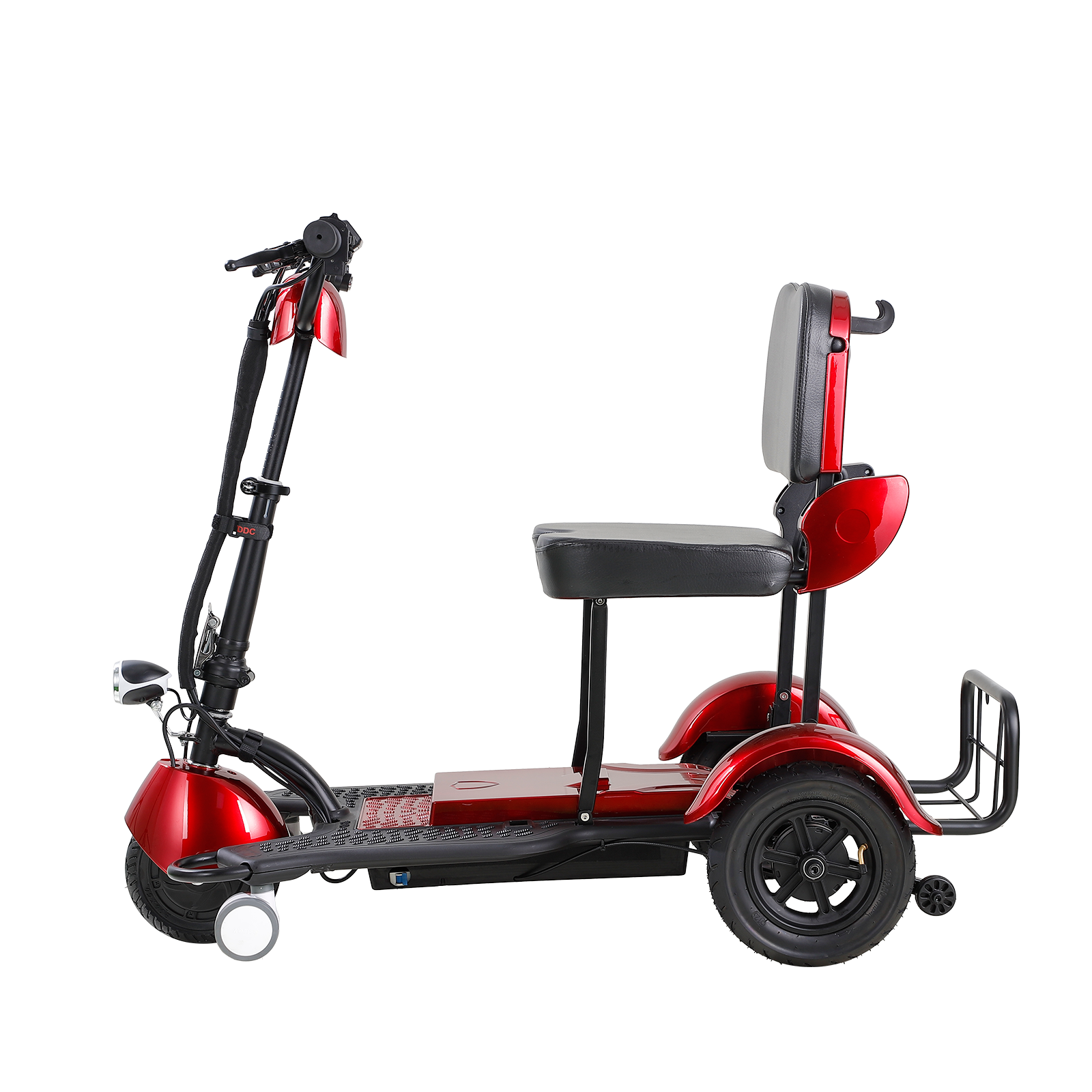 Foldable Electric Mobility Scooter Red Abs Pc