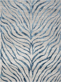 Elegance Gc Cnc6006 Blue 5 Ft. 3 In. X 7 Ft. 3 In. Area Rug Blue Polyester