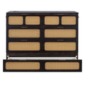 Full Size Murphy Bed With Large Drawers,Espresso Full Espresso Plywood