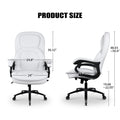 Big And Tall Office Chair White Pu Leather Office Chair White Foam Pu Leather