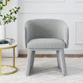 Modern Style Simple And Elegant Chair, Grey Leisure Chair, Suitable For Dining Bedroom Living Room Reception Desk Assembly Required Grey Grey Foam