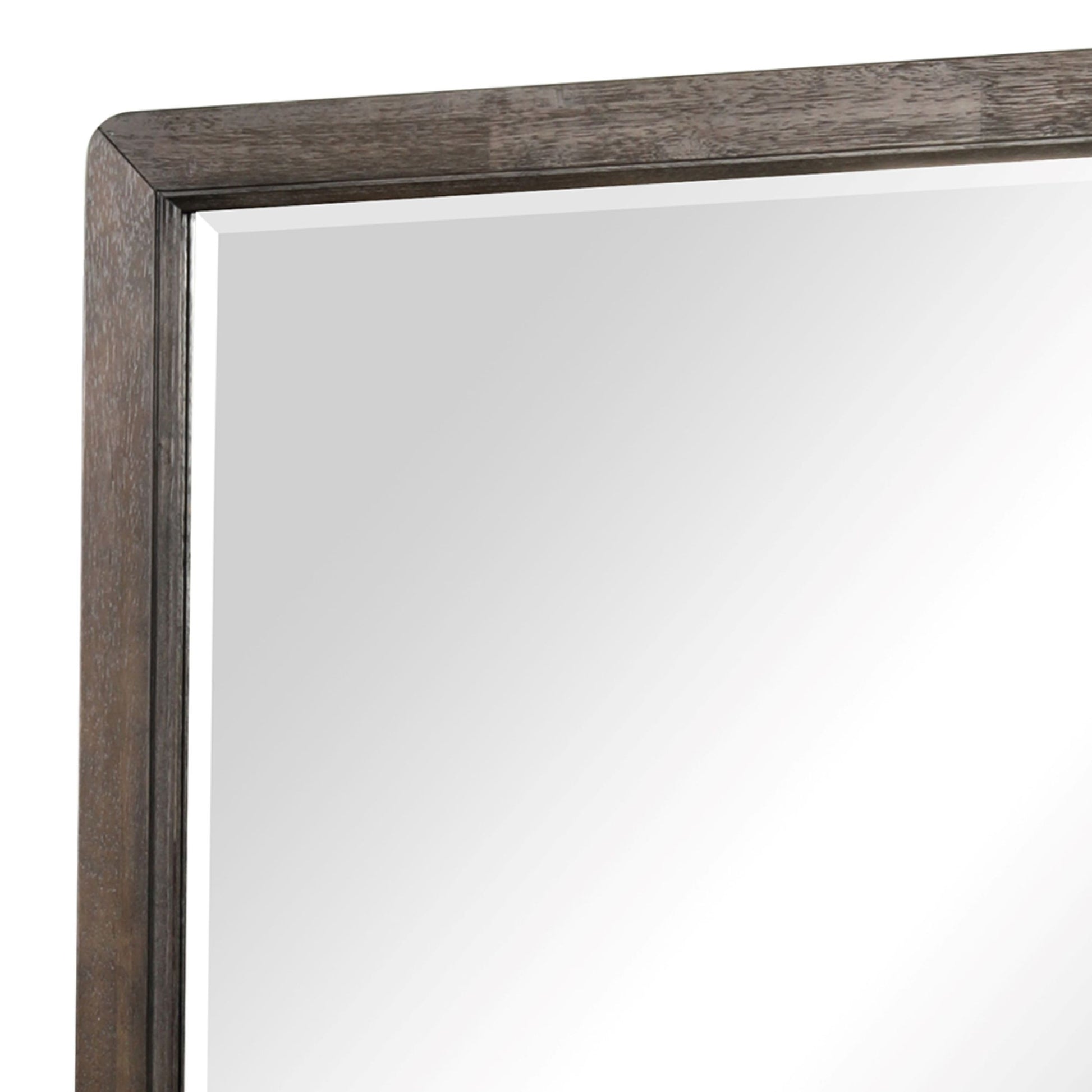 Dresser Mirror Antique Brown Antique Brown Wood Glass