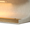 Entryway Bench Leather Upholstered Ottoman With Led Sensor Light For Living Room ,Bedroom,End Of Bed Beige Leather