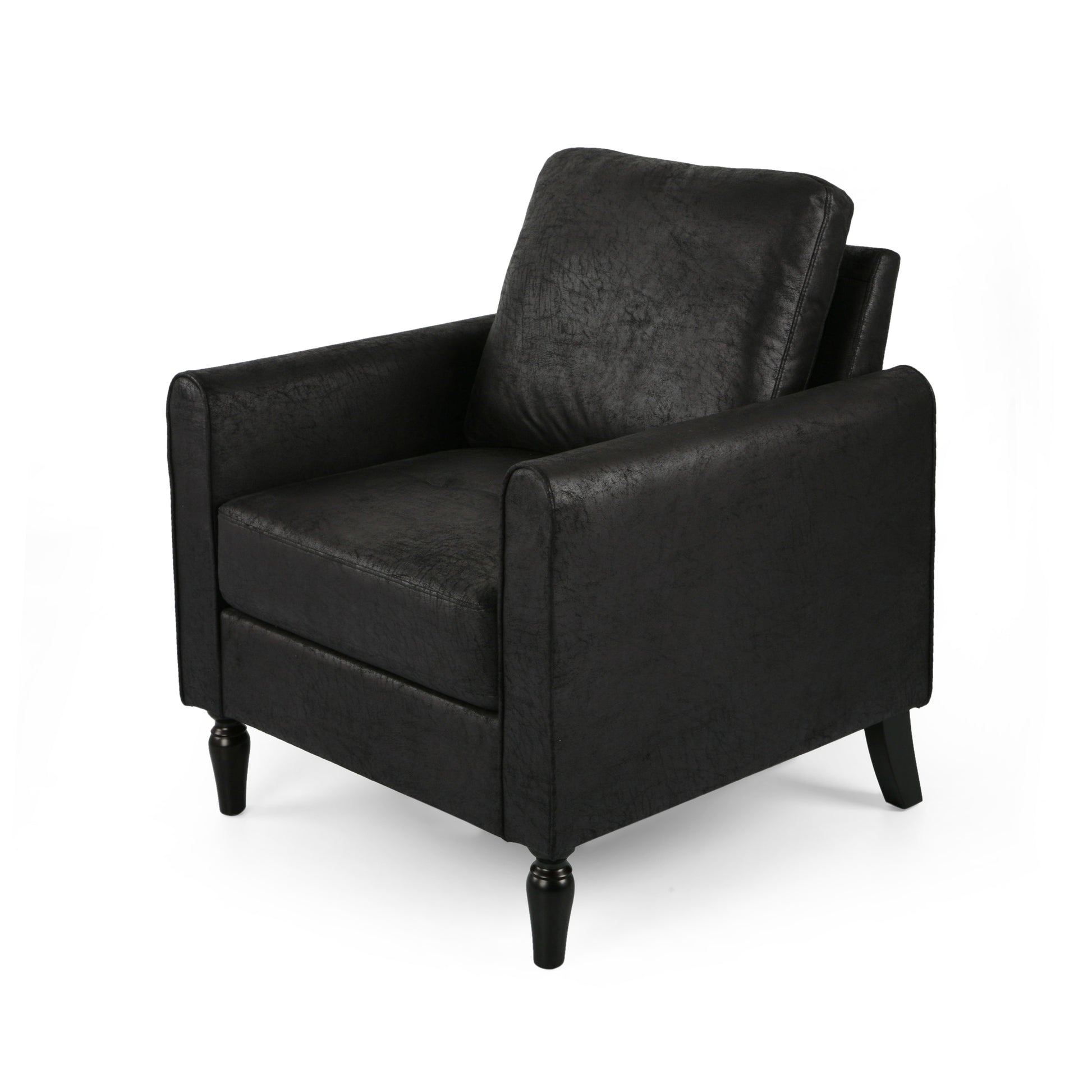 Chair Black Microfiber 1 Seat