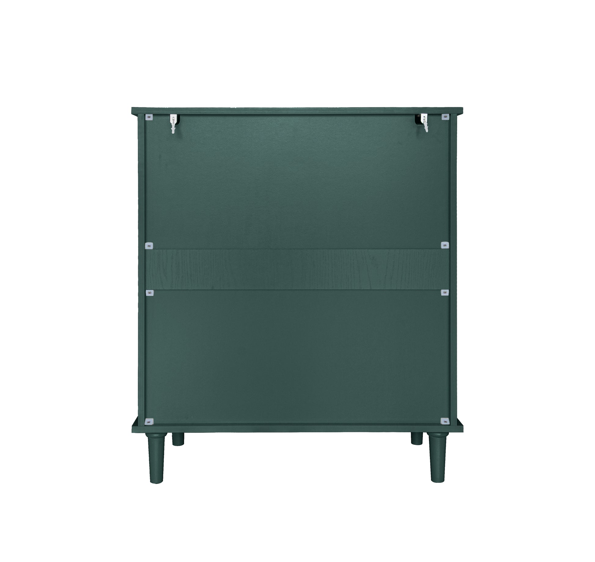 2 Door 2 Drawer Cabinet, American Furniture, Suitable For Bedroom, Living Room, Study Dark Green Mdf