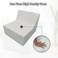 Fireside Chair, Lazy Floor Sofa Couch, Teddy Velvet Bean Bag Chair, Tatami Sofa With High Resilience Foam For Living Room, Bedroom, Office Salon, Khaki Khaki Soft Foam Foam,Teddy