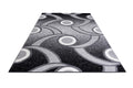 Jersey Area Rugs, Carpets For Livingroom, 5X7 Area Rugs ,3988 Black Grey Rectangle 5&7 Black Grey Contemporary Abstract Polypropylene