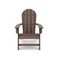 Brown Adirondack Chair Premium Hdpe Poly Lumber For Pool, Patio, And Garden Elegance No Adirondack Brown Weather Resistant Frame American Traditional Hdpe Hdpe