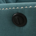 Indulge In Supreme Comfort: Electric Recliner Chair With Elegant Copper Accents And Soft Teal Upholstery Teal Fabric