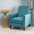 Teal Linen Push Back Chair For Elegant Home D Cor Teal Fabric