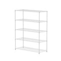 Warehouse, Supermarket, Kitchen, And Other 5 Layer Heavy Duty Adjustable Shelves With Wheels And Adjustable Feet, Each Metal Frame Bearing 300 Pounds. 59.45 