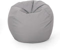 Chrisholm Light Grey Bean Bag 25 In. X 34 In. X 34 In. Light Gray Abs Steel Q235 Wood Pvc,Fabric