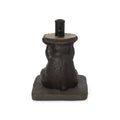 Bear Umbrella Base Dark Brown Concrete