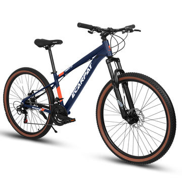 A27302 27 Inch Wheel Mountain Bike, 21 Speed Disc Brake Trigger Transmission, Aluminum Frame Unisex Mountain Bike Blue Aluminium