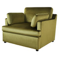 Mirod Oversized Accent Chair Comfortable Armrest Cushions, Versatile Neutral Style, Elegant Design, Durable Frame Green Velvet