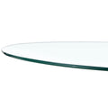 A Glass Tabletop With A Diameter Of 39.7 Inches And A Modern Minimalist Circular Dining Table With Electroplated Silver Metal Legs. Suitable For Restaurants, Living Rooms, And Conference Rooms.Dt