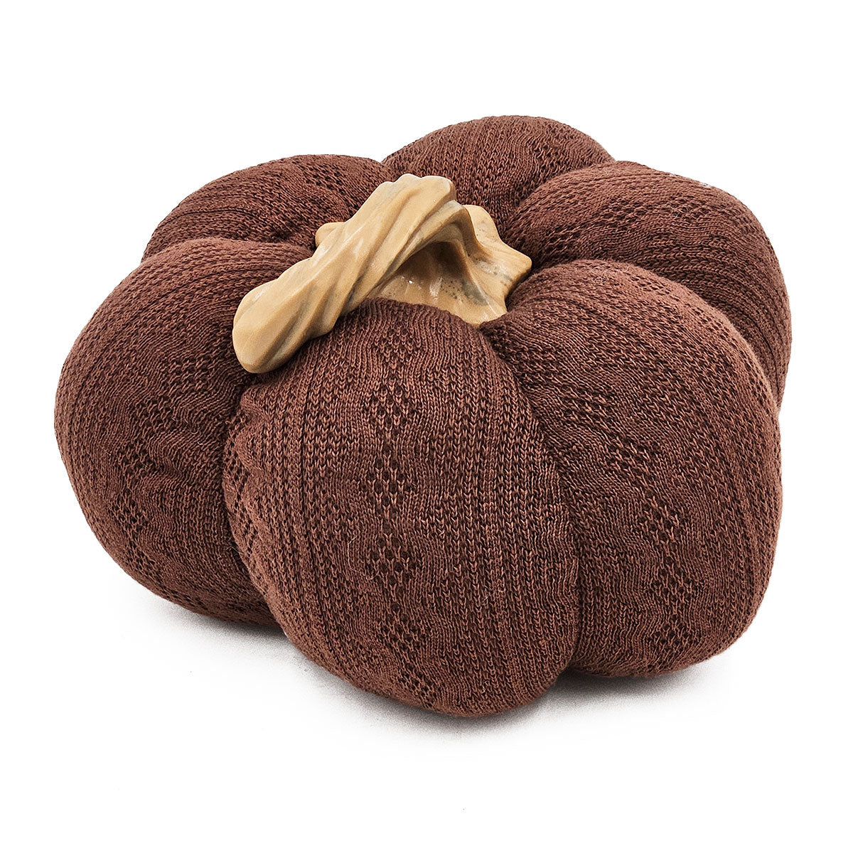 Set Of 2, 8.3X8.3X5.3" Dark Brown Pumpkin, Pumpkin Ornament Decor For Holiday Harvest Festival Fall Festival & Thanksgiving Dark Brown Polyester