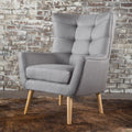 Club Chair Grey Fabric