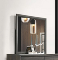 Valdemar Weathered Gray Finish Mirror Gray Mirror,Synthetic Wood