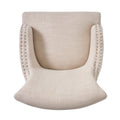 Arm Chair Light Beige Fabric