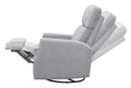 Tavor Gray Swivel Gliding Recliner Gray Foam Engineered Wood