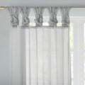 Twist Tab Voile Sheer Window Pair Light Grey Polyester