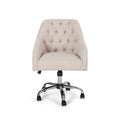 Office Chair Beige Fabric