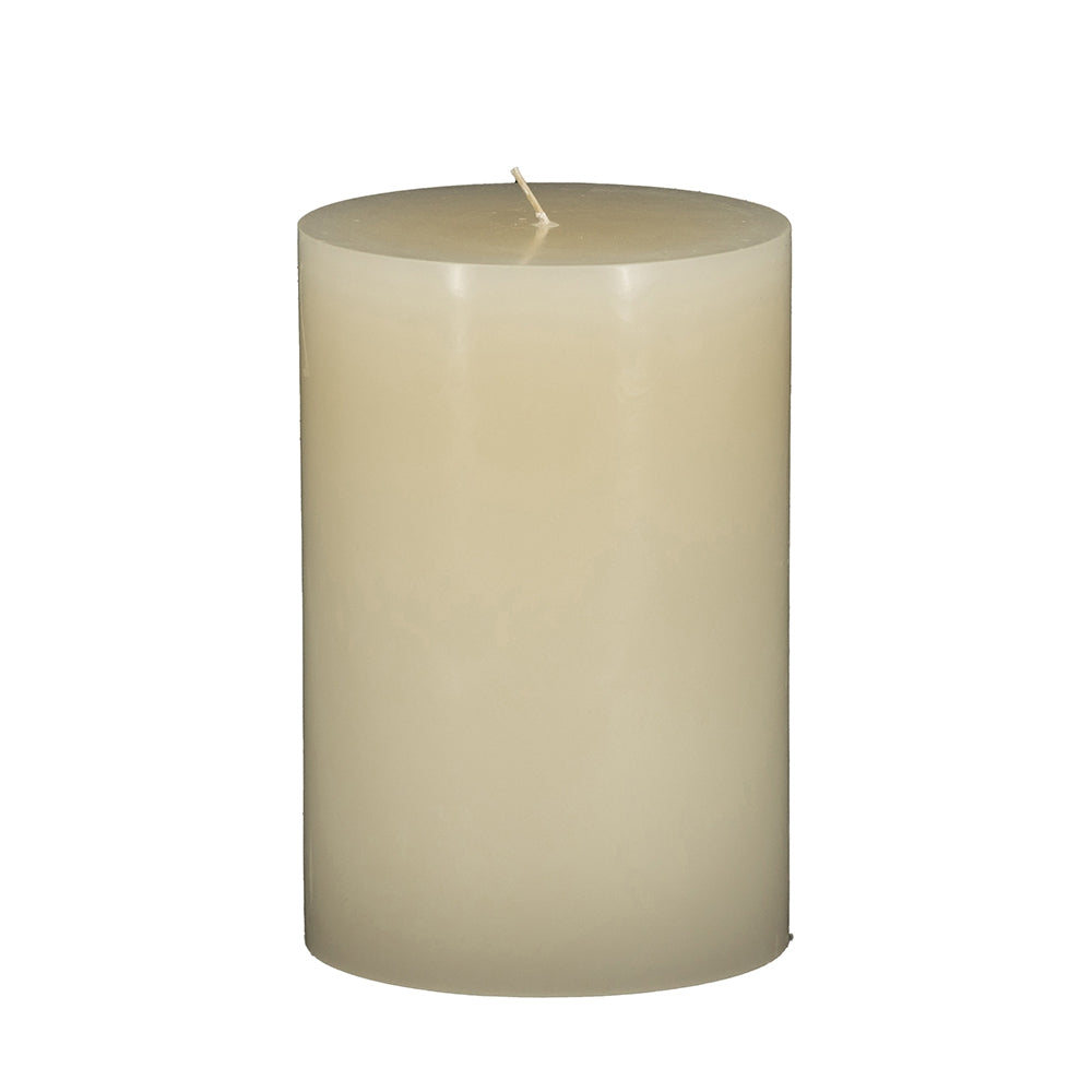 4X6" 2Pk Unscented Soy Wax Candle, Ivory Ivory Soy Wax