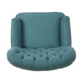 Indulge In Supreme Comfort: Electric Recliner Chair With Elegant Copper Accents And Soft Teal Upholstery Teal Fabric