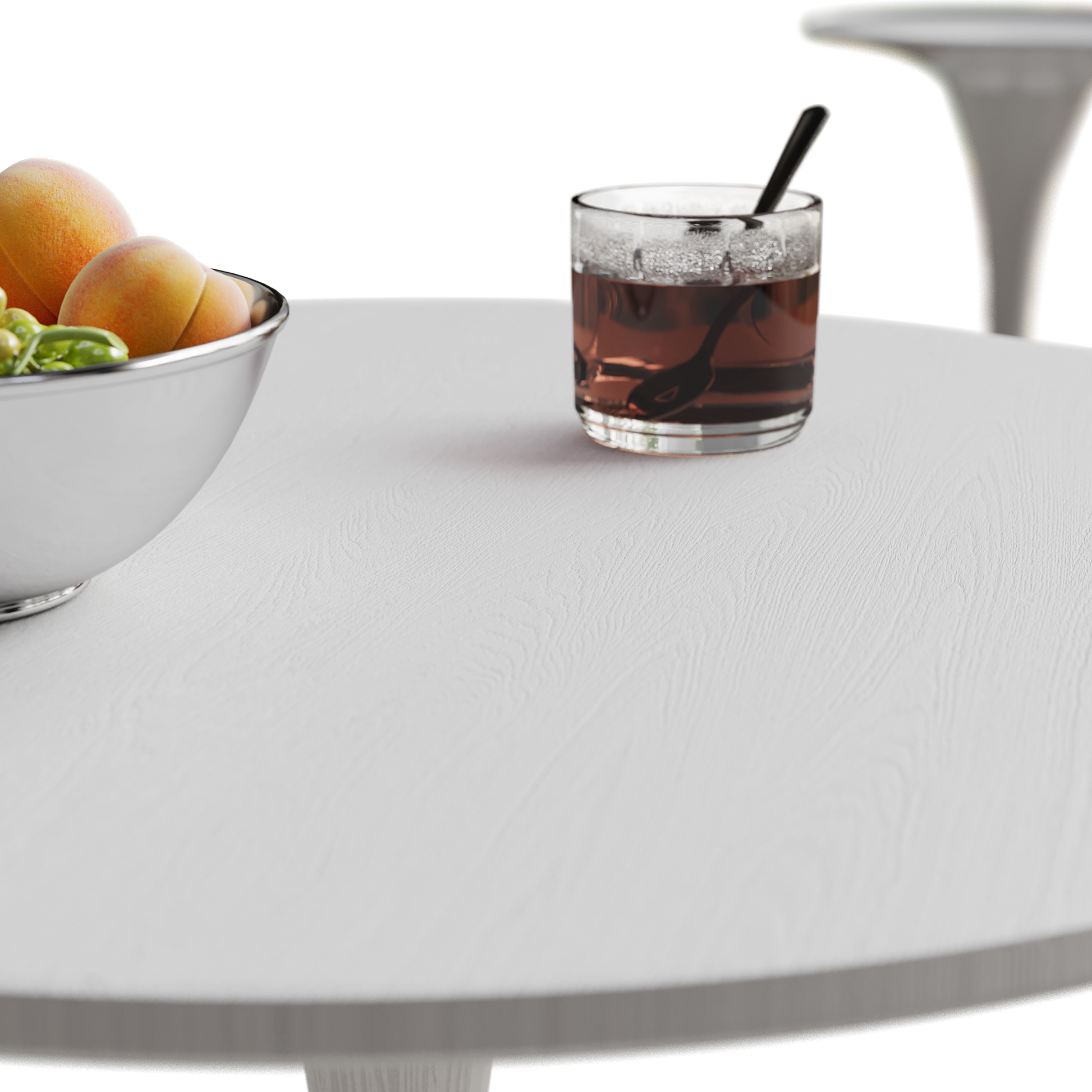 31.4 "Round Dining Table, Medieval White Tulip Dining Table, 2 3 Person Metal Base Dining Table, Easy To Assemble Casual Coffee Table, Office Desk White Mdf