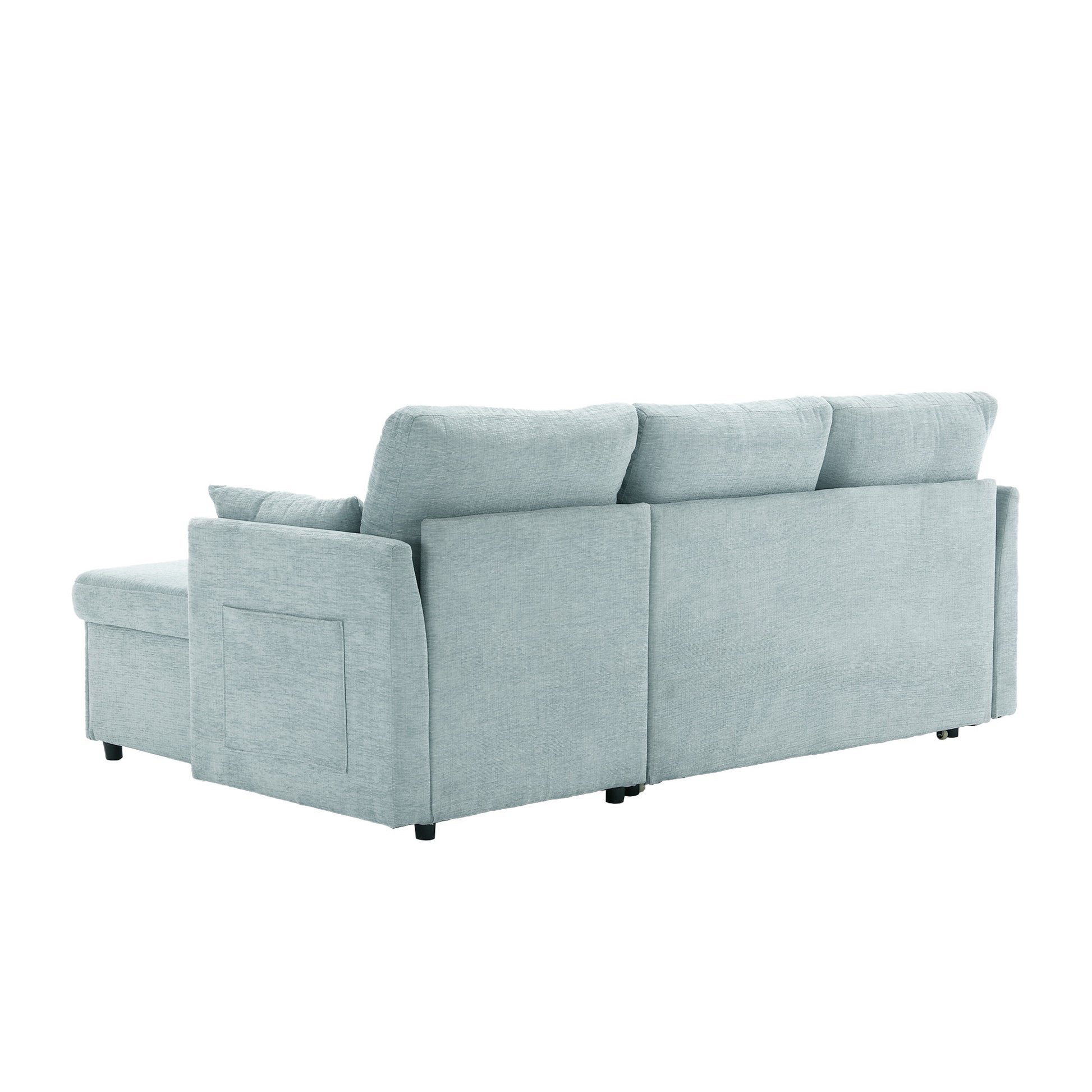 United Modular Sectional Sofa L Shaped Modular Couch With Reversible Chaise Modular Sofa Sectional Couch With Storage Seats Mint Green Chenille 3 Seat