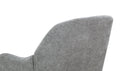 Chenille Armchair, Modern Style Accent Chair With Wood Legs, Comfy Design For Living Room, Bedroom, Office, Gray Gray Foam Wood Fabric