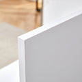 A Modern And Practical White Coffee Table. The Coffee Table Is Made Of Medium Density Fiberboard Material, Suitable For Living Room, Bedroom, And Study. Ct 2O White Mdf