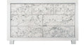 Skye Marble White Dresser White Solid Wood Mdf