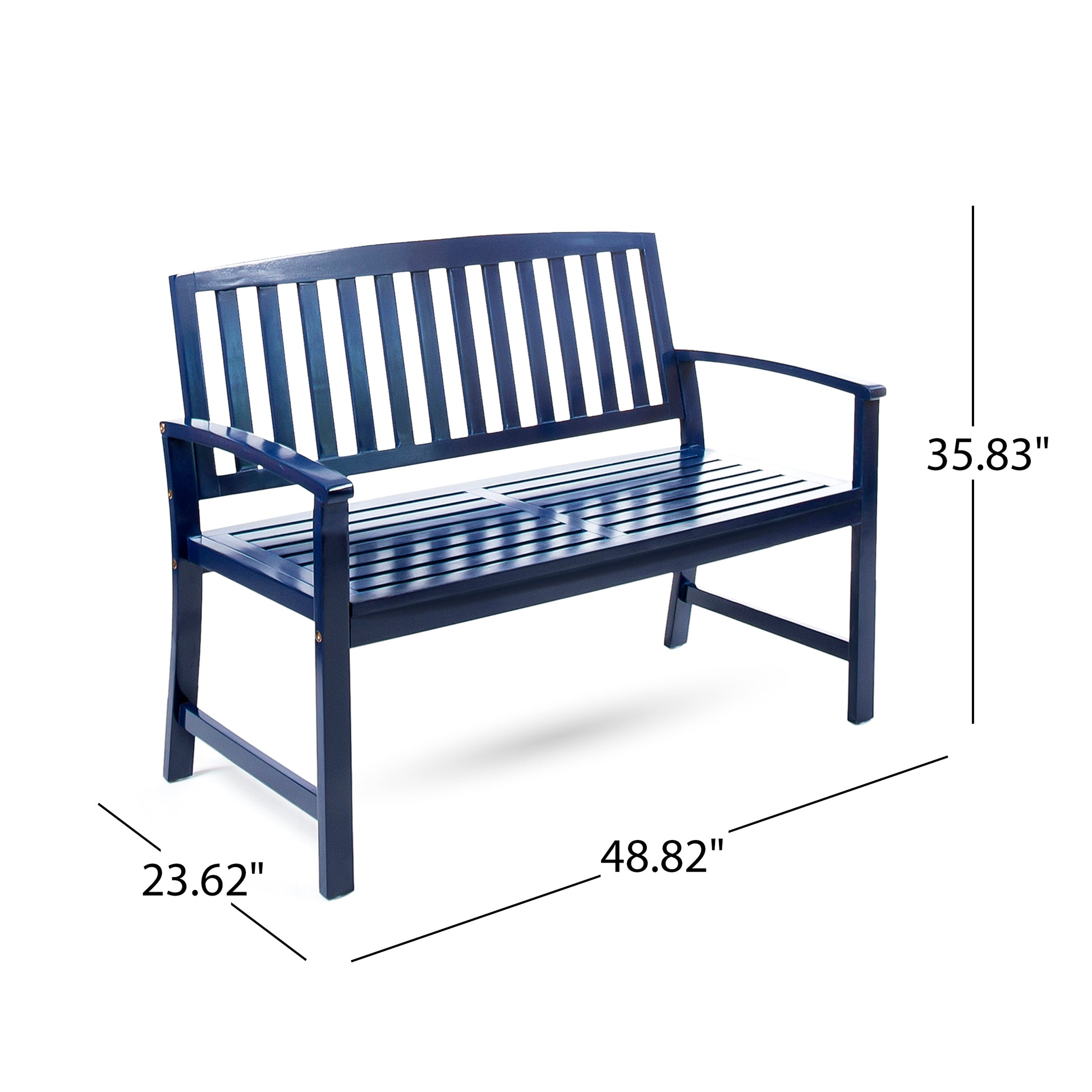 Loja Bench Blue Acacia Wood