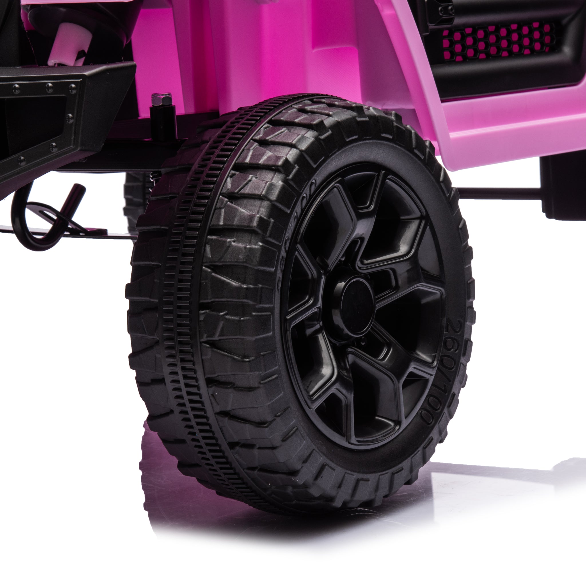 Kids Ride On Truck Car, 12V Ride On Toy Electric Cars For Kids W Remote, Bluetooth,Pink Pink Abs