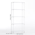 Wire Shelving Metal Storage Rack Adjustable Shelves, Standing Storage Shelf Units For Laundry Bathroom Kitchen Pantry Closet White, 42L X 18W X 71H White Primary Living Space Metal Adjustable Shelves Metal