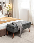 Storage Bench With Storage Bench For Bedroom End Of Bed Bench Foot Of Bed Bench Entryway Bench Storage Ottoman Bench 43.3