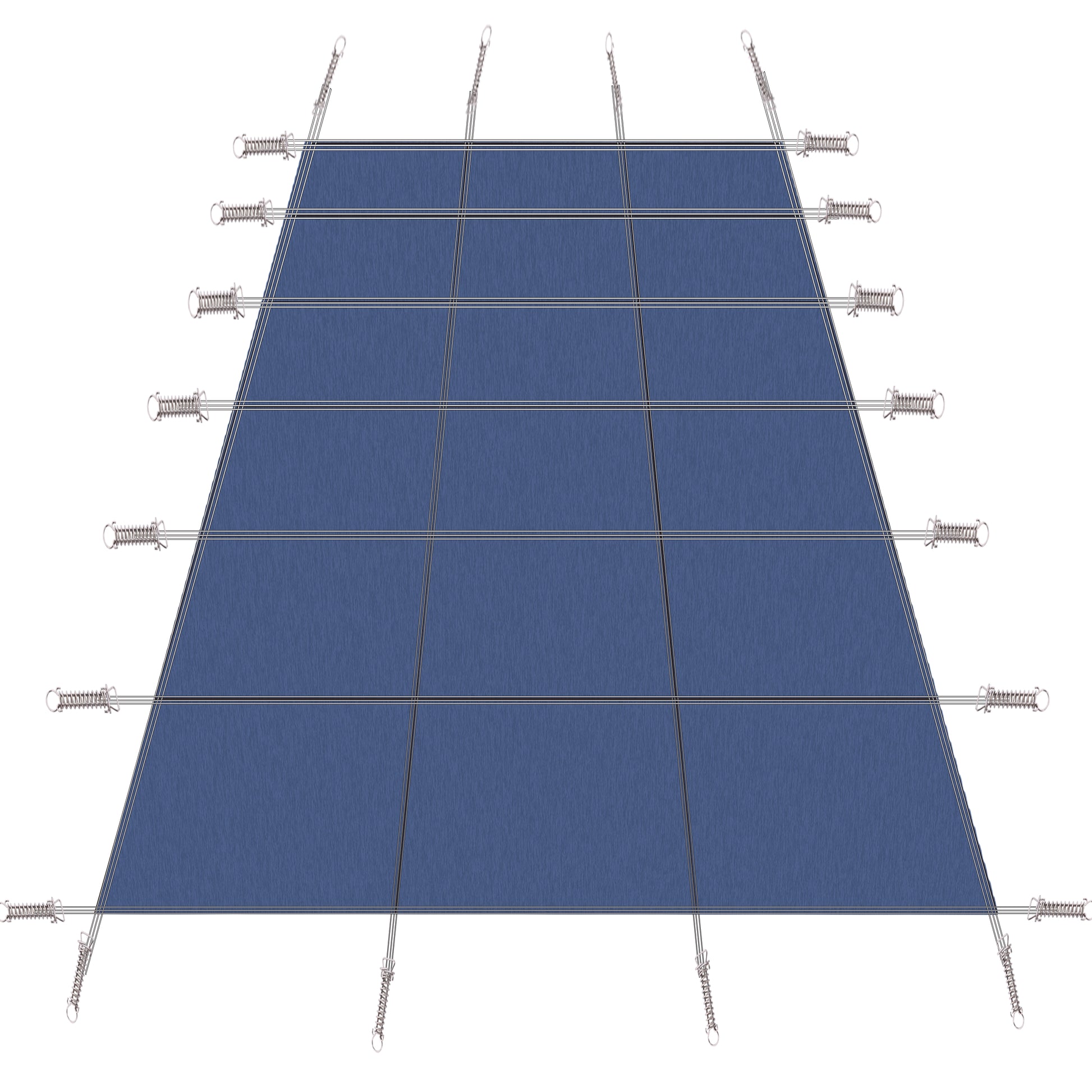 Inground Pool Safety Cover, 16X32Ft Rectangle Winter Safety Pool Cover For Inground Swimming Pools, Solid Safety Pool Covers, Triple Stitched For High Strength, Hardware Included,Blue Mesh Blue Polypropylene