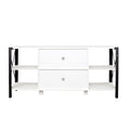 Tv Stands For Living Room, Industrial Tv Stand For Bedroom Furniture, Farmhouse Tv Stand 80 Inch Television Standmodern Horizontal Wood And Metal Open Bookshelf White 70 79 Inches Particle Board Mdf