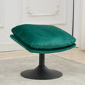 39A Rocking And Swivel Leisure Chair Lounge Chair Velvet Green Color With Ottoman Green Velvet