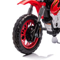 12V Kids Ride On Electric Toy Motorcycle,Rear Suspension,Twist Grip Throttle,Slow Start,Removable Training Wheels,Indie Music Box With Horn And Engine,Simulation Of Dirt Bike Modeling For Kids 3 8. Red 50 99 Lbs Polypropylene