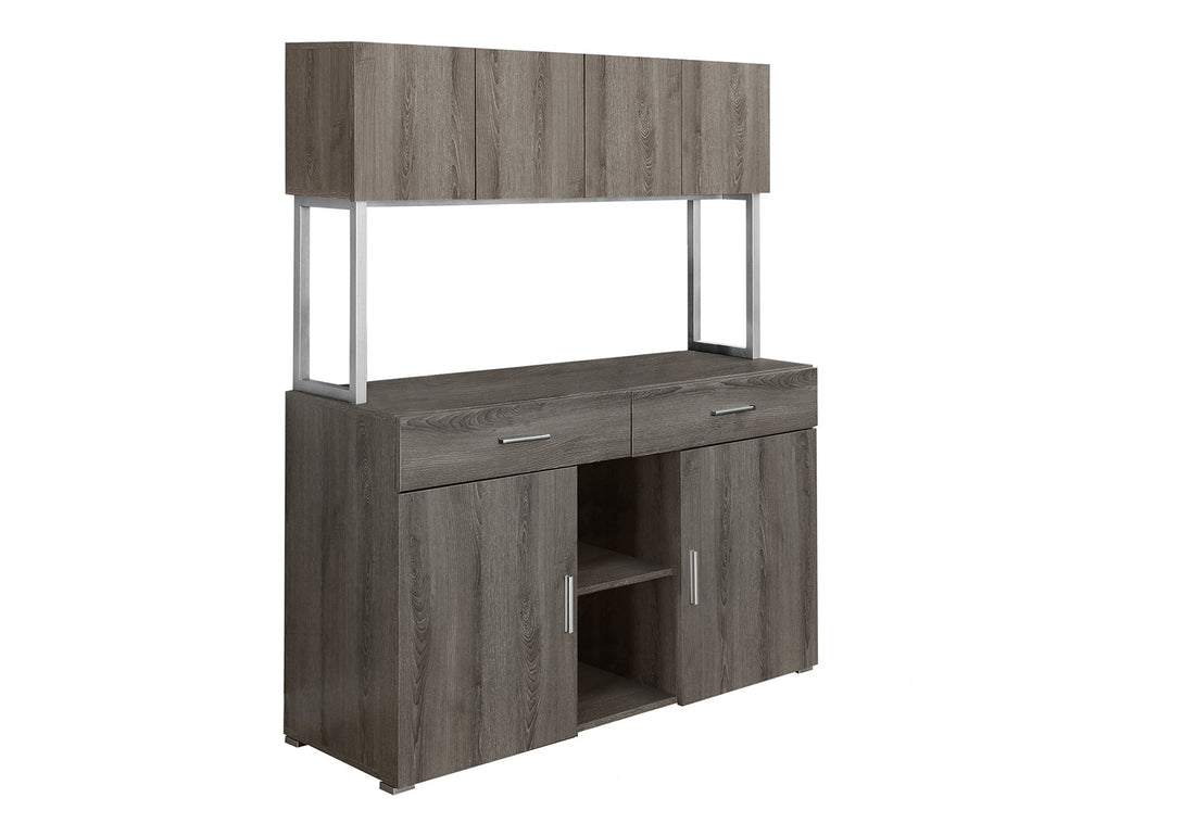 Storage, Drawers, File, Office, Work, Brown Laminate, Grey Metal, Contemporary, Modern Taupe Particle Board