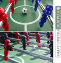 Foosball Table Soccer Arcade Games: Foosball Tables Adult Size For Home, Game Room, Bar Competition Sized Football Table W 2 Balls, 2 Drink Holders, Table Soccer Game For Kids And Adults Balls Sports Black Gym Gym Mdf Iron