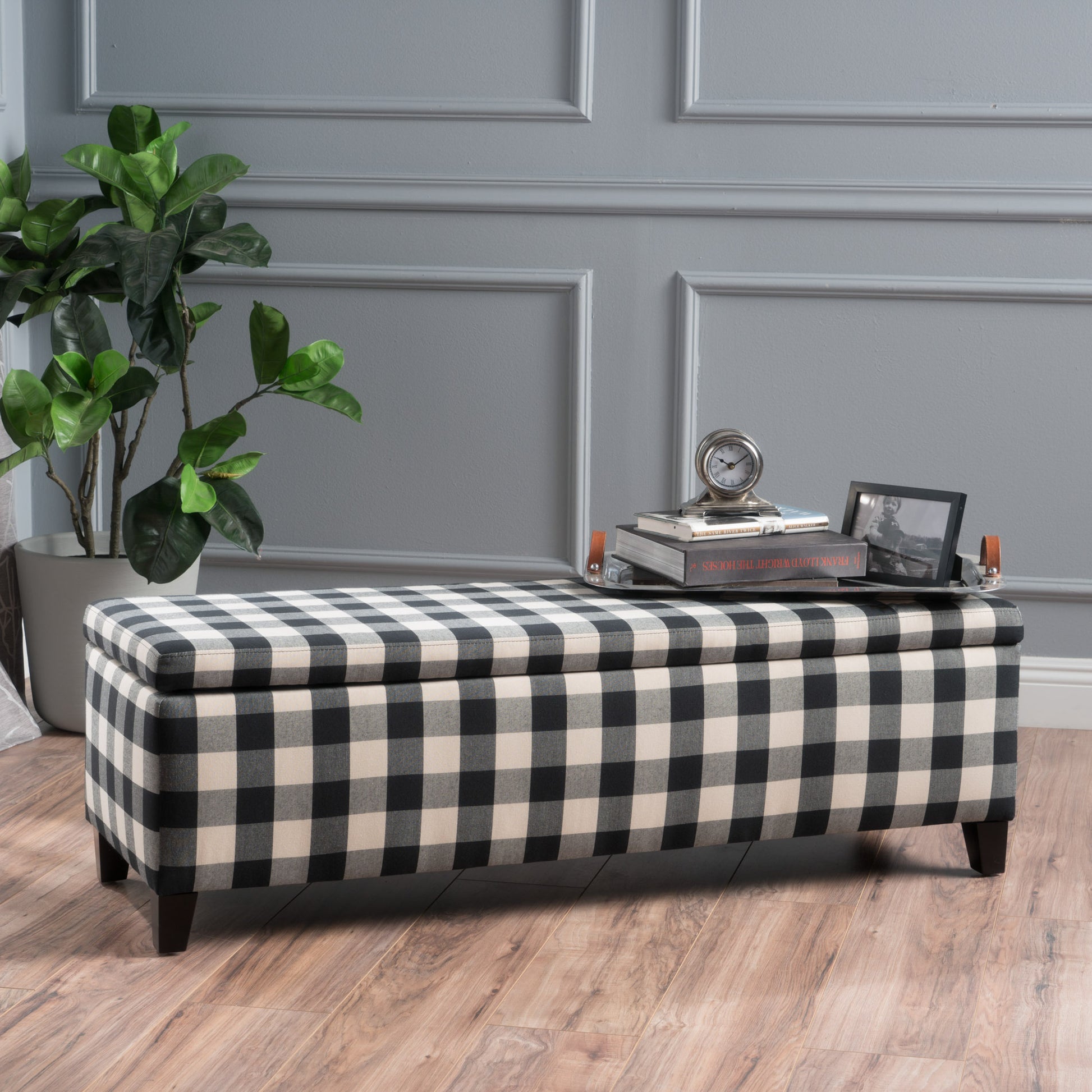 Ottoman Black Fabric