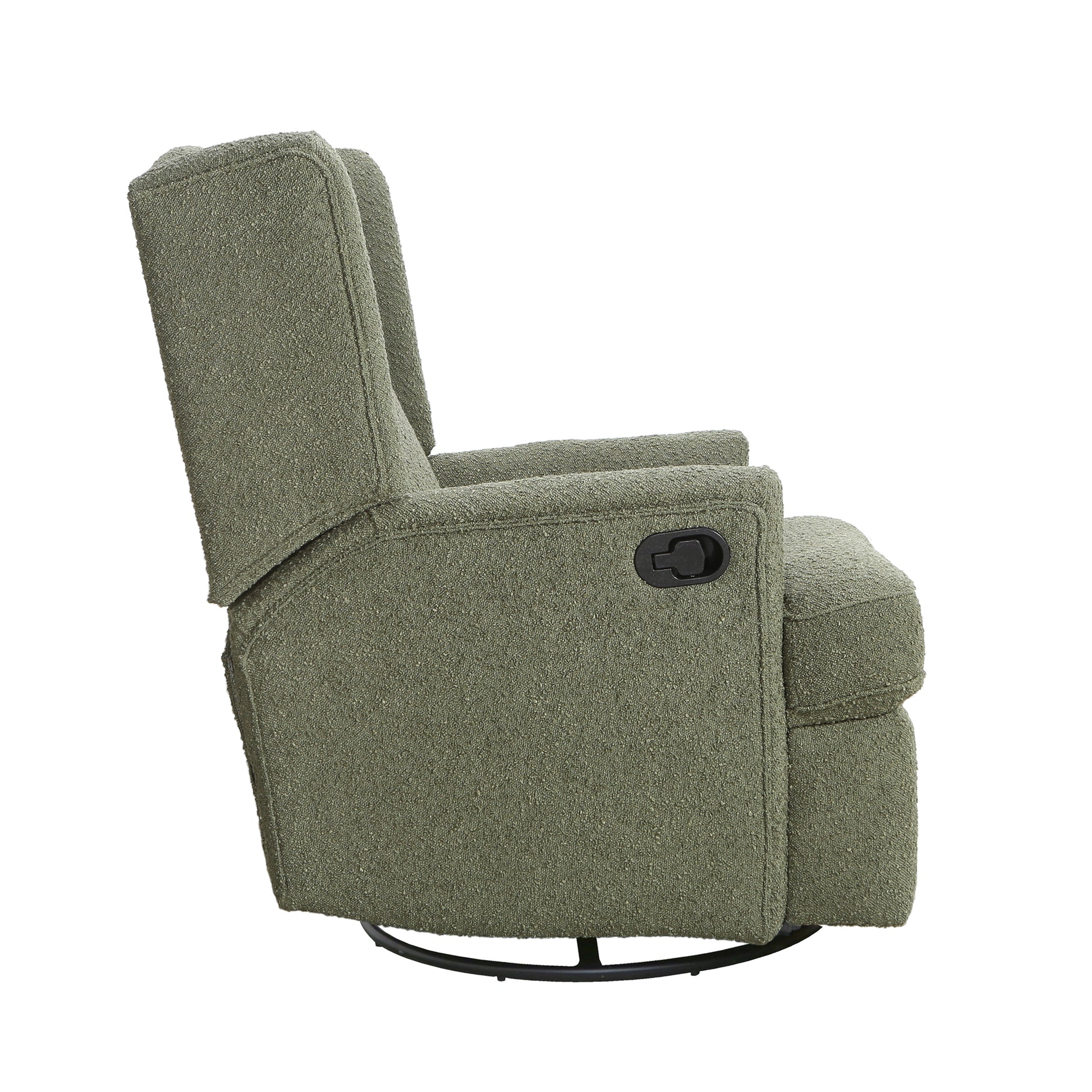 Hemingway Wingback Recliner In Sage Boucle Sage Fabric